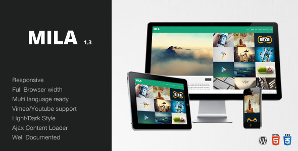 Mila - Ajax Portfolio Theme - Wordpress - Creative WordPress