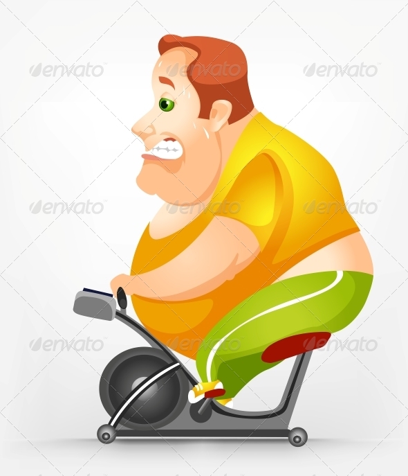 GraphicRiver Cheerful Chubby Man 3918423 GraphicRiver Cheerful Chubby Man 3918423