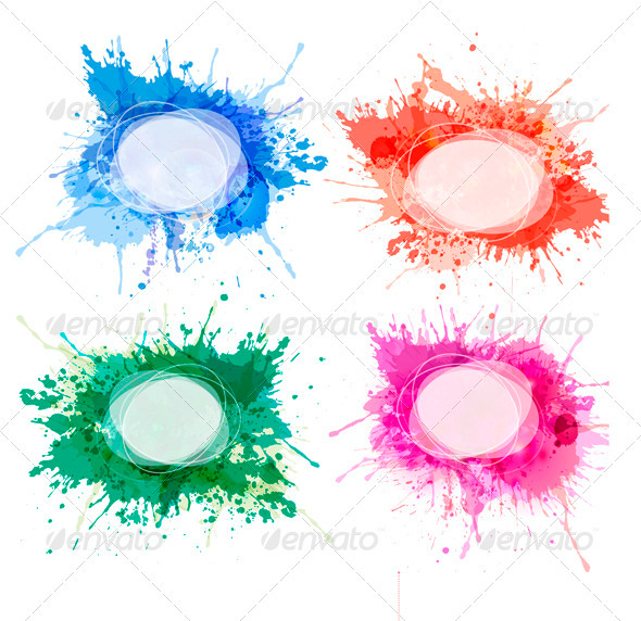 GraphicRiver Collection of colorful abstract watercolor banners 3918883 GraphicRiver Collection of colorful abstract watercolor banners 3918883