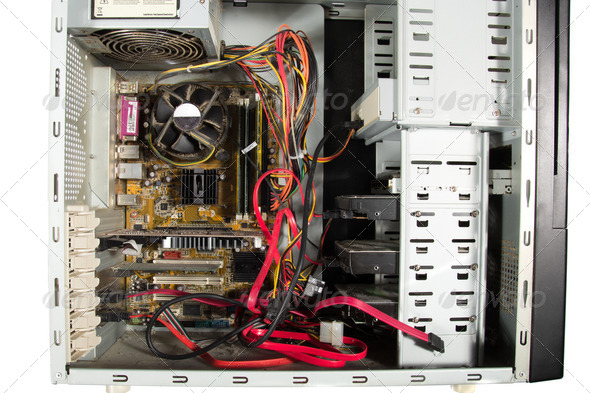 Inside of the personal computer PC - Stock Photo - Images