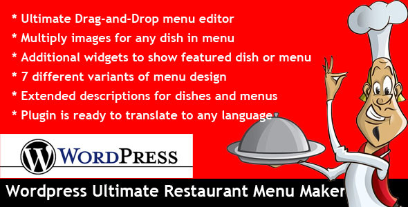 CodeCanyon Wordpress Ultimate Restaurant Menu Maker 3924169 CodeCanyon Wordpress Ultimate Restaurant Menu Maker 3924169