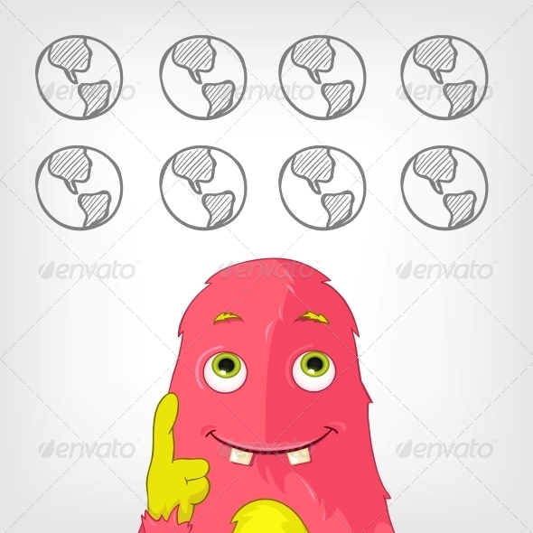 GraphicRiver Funny Monster 3924761 GraphicRiver Funny Monster 3924761