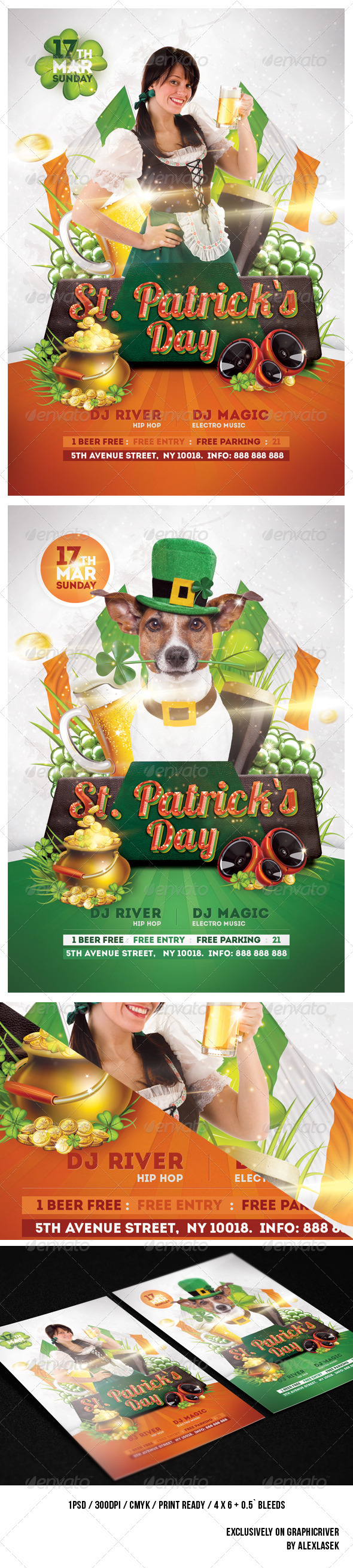 St. Patrick's Day Flyer - Holidays Events