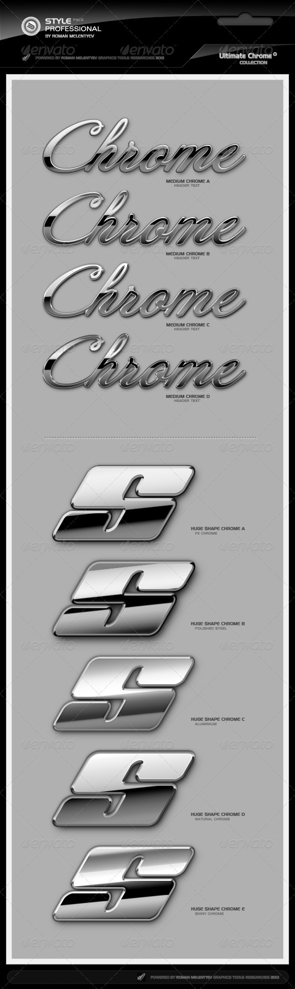 Ultimate Chrome Styles 2 Pro - Text Effects Styles