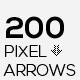 200 Pixel Arrows | Black & White 200 Pixel Arrows | Black & White - GraphicRiver Item for Sale