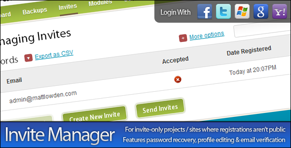 CodeCanyon Invite Manager 425292 CodeCanyon Invite Manager 425292