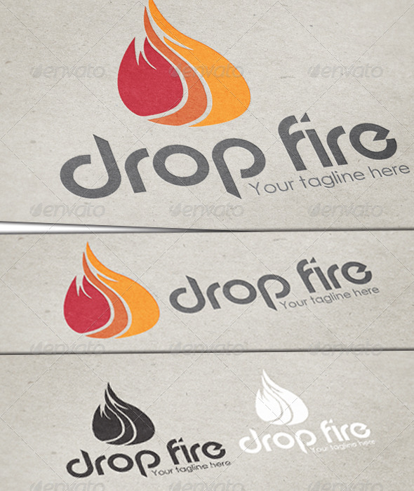 GraphicRiver Drop Fire Logo Template 3671239 GraphicRiver Drop Fire Logo Template 3671239