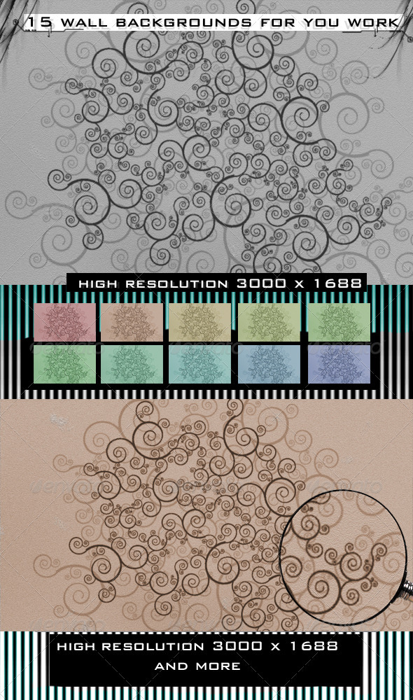 GraphicRiver 15 Wall backgrounds 3944865 GraphicRiver 15 Wall backgrounds 3944865