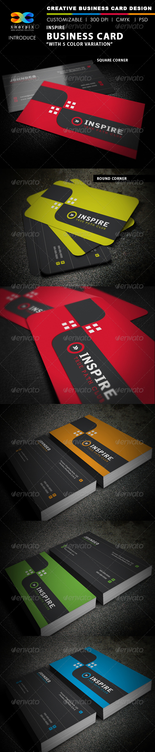 GraphicRiver Inspire Business Card 3945441 GraphicRiver Inspire Business Card 3945441