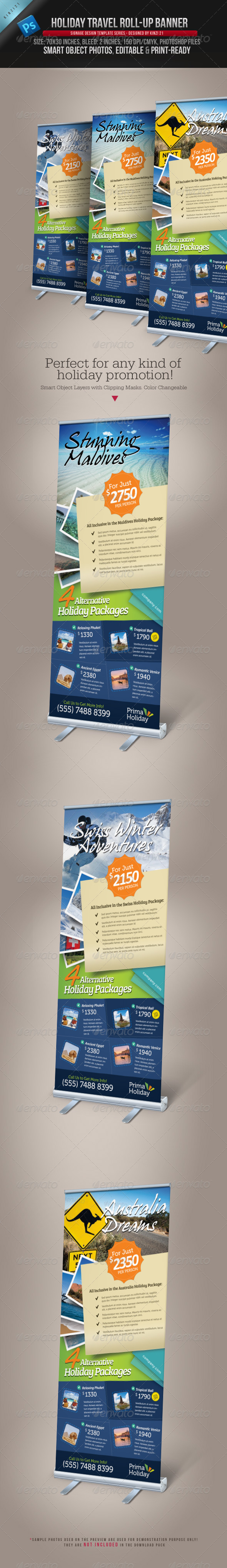 GraphicRiver Holiday Travel Roll-up Banner 3947318 GraphicRiver Holiday Travel Roll-up Banner 3947318