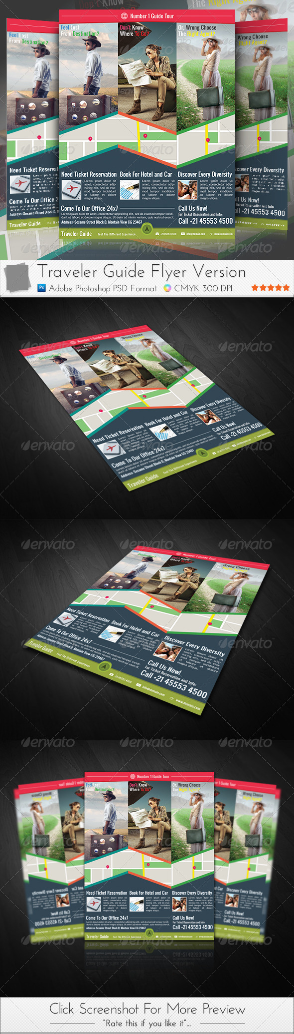 GraphicRiver Traveler Guide Flyer 3950775 GraphicRiver Traveler Guide Flyer 3950775