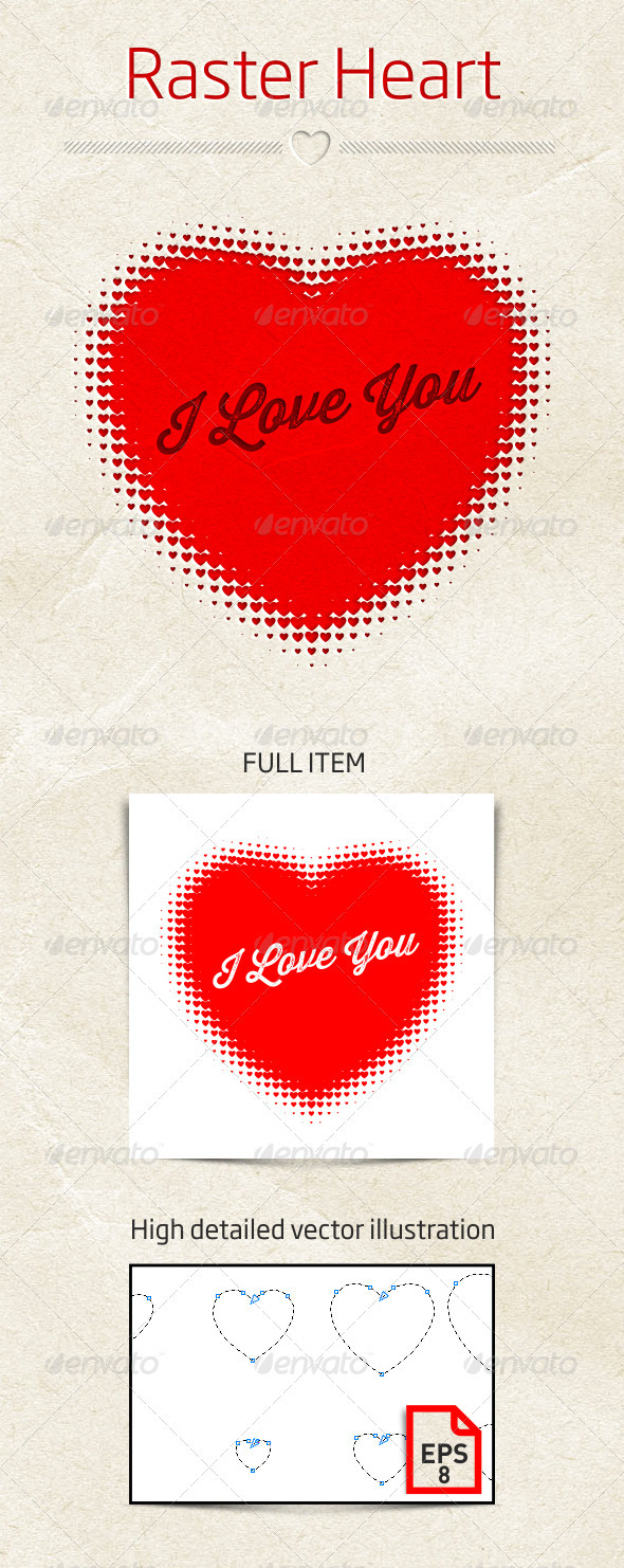 GraphicRiver Raster Heart Vector Illustration 3952461 GraphicRiver Raster Heart Vector Illustration 3952461