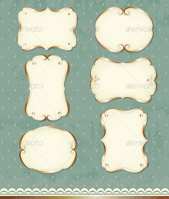 GraphicRiver Vintage Calligraphic Frames Set 3953606 GraphicRiver Vintage Calligraphic Frames Set 3953606