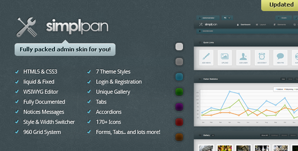 ThemeForest - Simplpan Admin Panel Template BIG UPDATE 1.2 - RiP