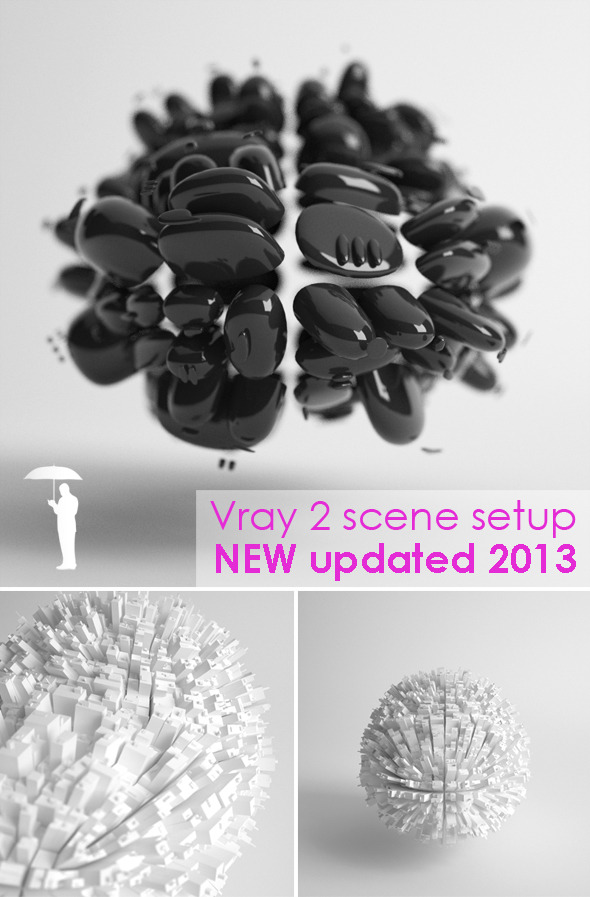 Studio scene setup for VRAY - 3DOcean Item for Sale