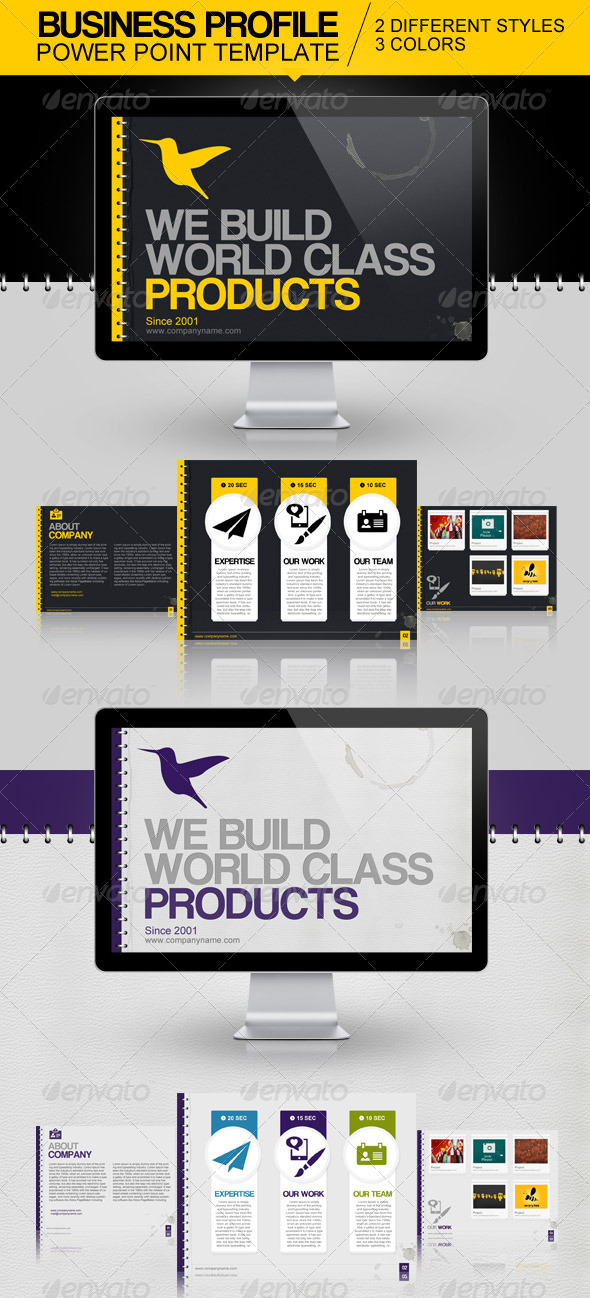 GraphicRiver Business Profile Power Point Template 3972213 GraphicRiver Business Profile Power Point Template 3972213