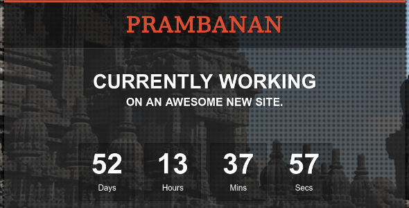 ThemeForest Prambanan Under Construction HTML Template 3972262 ThemeForest Prambanan Under Construction HTML Template 3972262