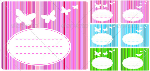GraphicRiver Greeting cards set 3973505 GraphicRiver Greeting cards set 3973505