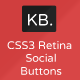 CSS3 Retina Ready Social Buttons - CodeCanyon Item for Sale