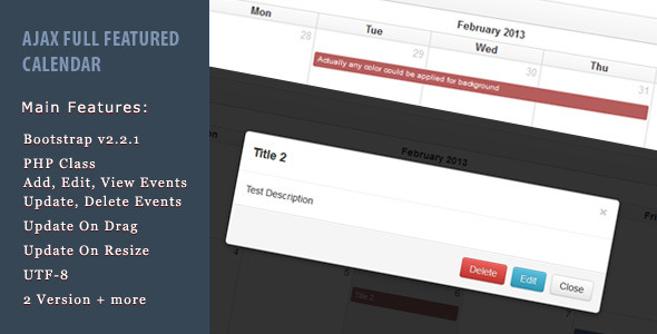 CodeCanyon Ajax Full Featured Calendar 3985692 CodeCanyon Ajax Full Featured Calendar 3985692