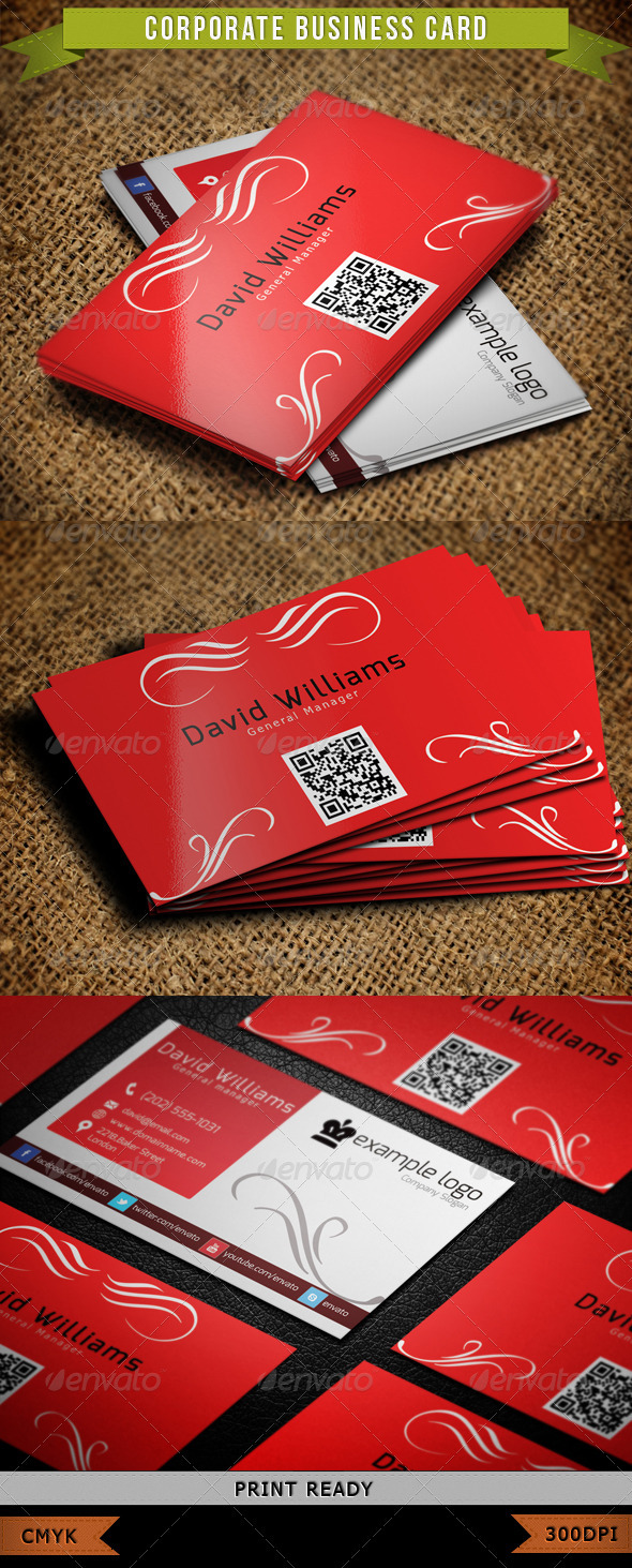 Corporate Business Card 003 - Corporate Business Cards