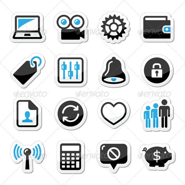 GraphicRiver Web internet icons set vector 3988977 GraphicRiver Web internet icons set vector 3988977