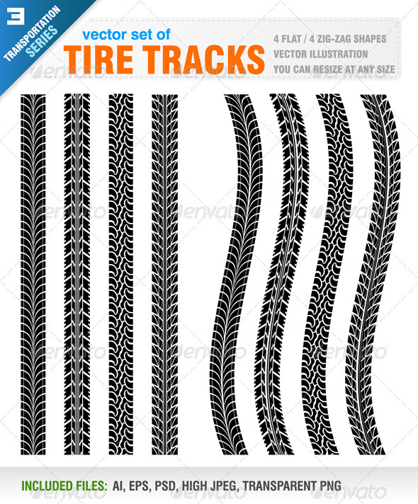 GraphicRiver Tire Tracks 3995900 GraphicRiver Tire Tracks 3995900