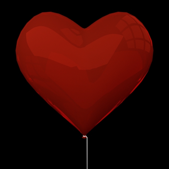 3DOcean Heart-Shaped Balloon 3996889 3DOcean Heart-Shaped Balloon 3996889