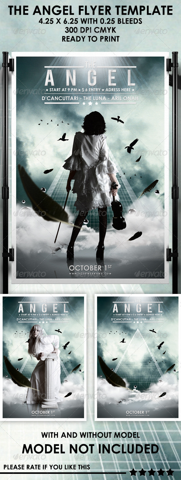 The Angel Flyer Template - Events Flyers