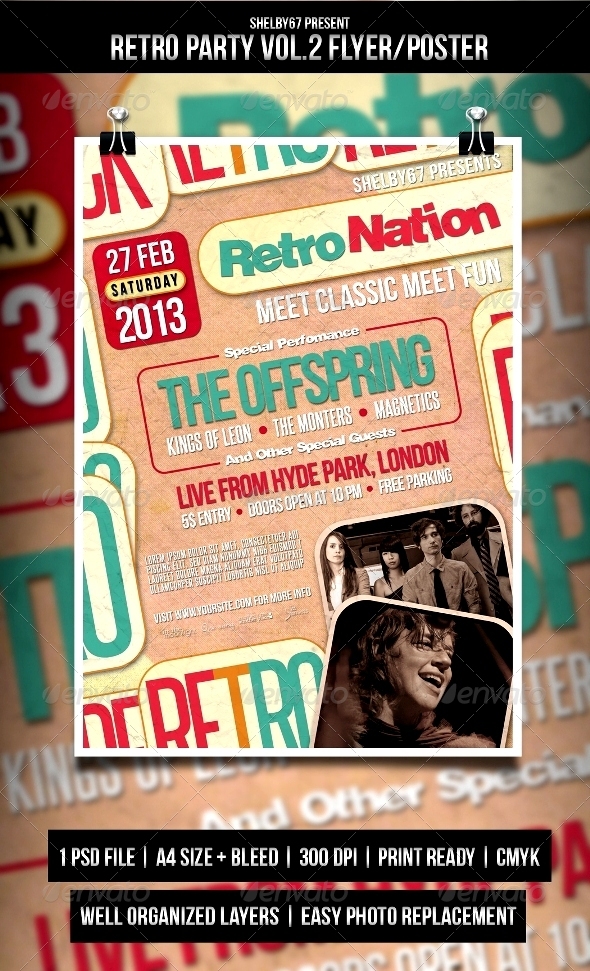 GraphicRiver Retro Party Flyer Poster Vol.2 3998245 GraphicRiver Retro Party Flyer Poster Vol.2 3998245