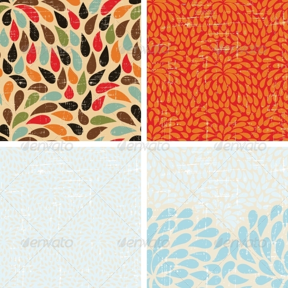 GraphicRiver Seamless Abstract Retro Drops Patterns 4002034 GraphicRiver Seamless Abstract Retro Drops Patterns 4002034