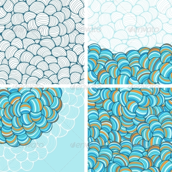 GraphicRiver Seamless Abstract Wave Hand-Drawn Patterns 4002157 GraphicRiver Seamless Abstract Wave Hand-Drawn Patterns 4002157