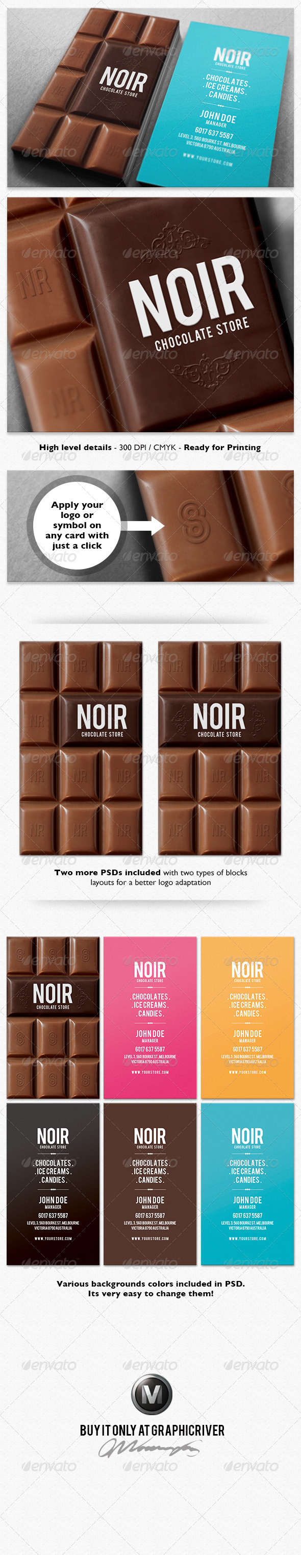 Chocolate Business Card - Real Objects Business Cards