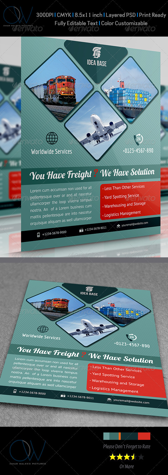 GraphicRiver Freight Shipment Services Flyer 3825230 GraphicRiver Freight Shipment Services Flyer 3825230