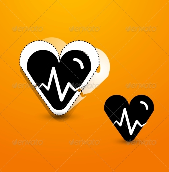 GraphicRiver Stylized Black Heart Abstract Background 4007932 GraphicRiver Stylized Black Heart Abstract Background 4007932