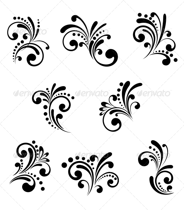 GraphicRiver Floral Elements 4007957 GraphicRiver Floral Elements 4007957
