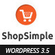 Shopsimple - Responsive eCommerce WordPress Theme - ThemeForest Item for Sale