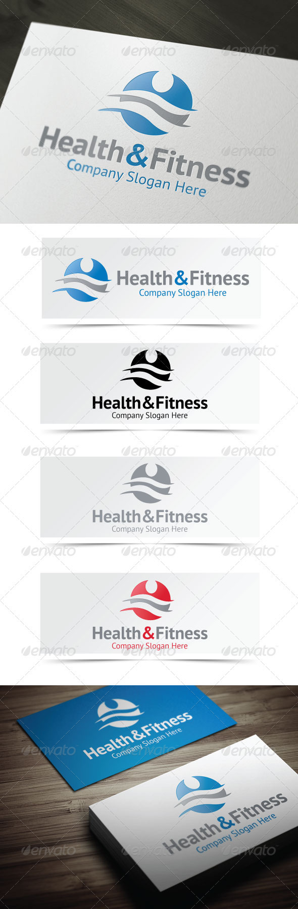 GraphicRiver Health & Fitness Logo 4013589 GraphicRiver Health & Fitness Logo 4013589