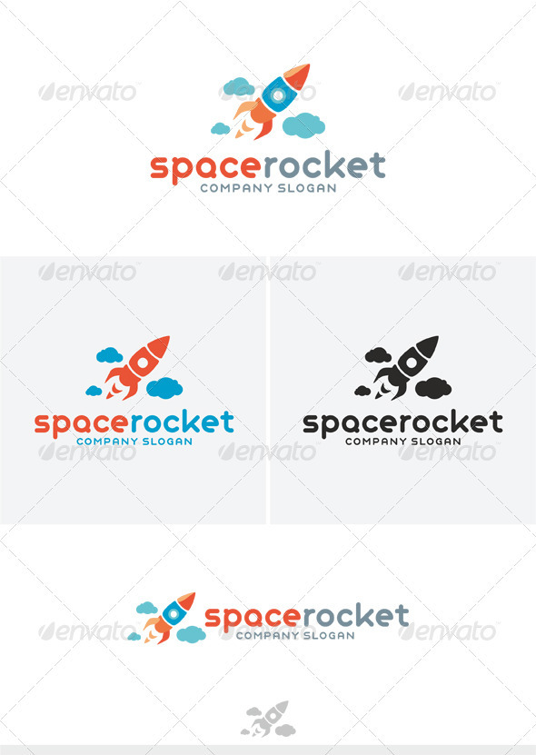 Space Rocket Logo - Objects Logo Templates