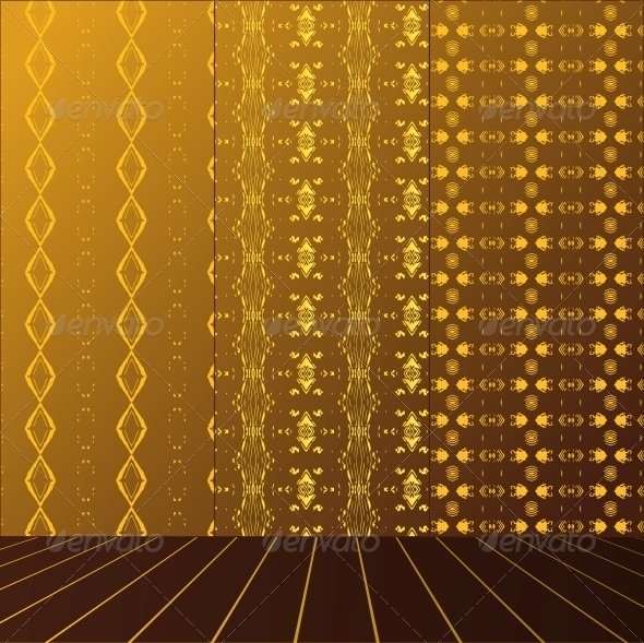 GraphicRiver Golden Room with Set Seamless and Wooden Floor 4017485 GraphicRiver Golden Room with Set Seamless and Wooden Floor 4017485