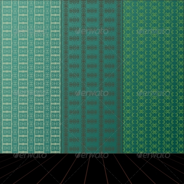 GraphicRiver Green Room with Wooden Floor 4017687 GraphicRiver Green Room with Wooden Floor 4017687