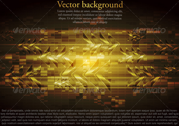 GraphicRiver Vector yellow tech design with abstract glossy arr 4020098 GraphicRiver Vector yellow tech design with abstract glossy arr 4020098