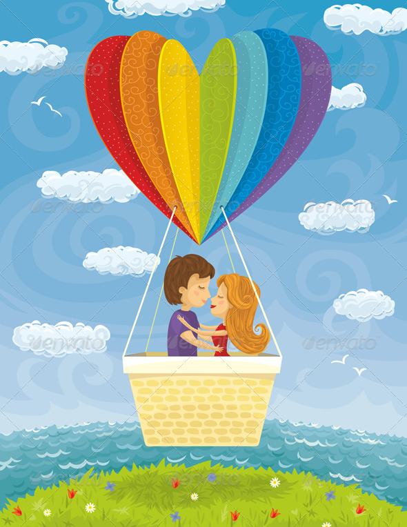 GraphicRiver Young Couple Love Traveling Together 4021413 GraphicRiver Young Couple Love Traveling Together 4021413