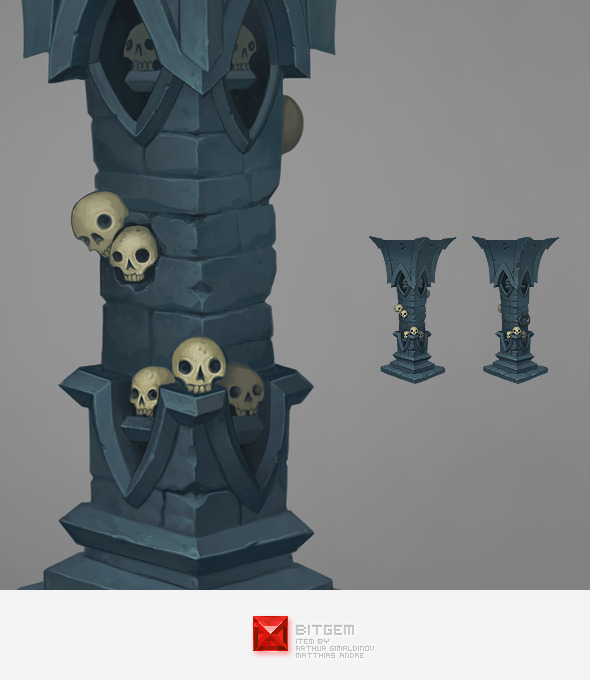 Stone Pillar 02 Concept - 3DOcean Item for Sale