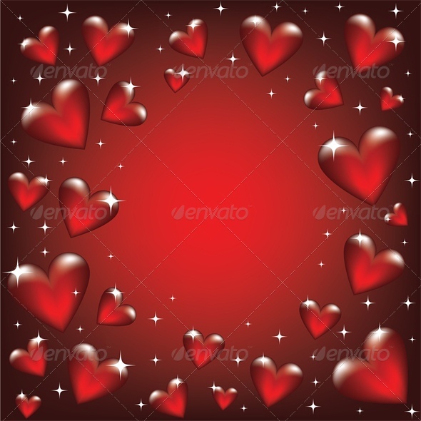 GraphicRiver Valentine card with glass heart frame 4024187 GraphicRiver Valentine card with glass heart frame 4024187