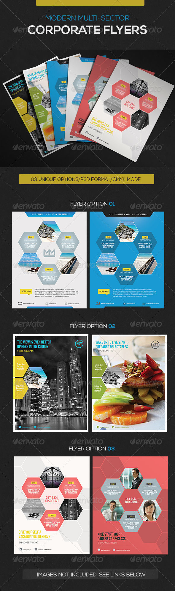 GraphicRiver Business Hexa Flyer 4024406 GraphicRiver Business Hexa Flyer 4024406