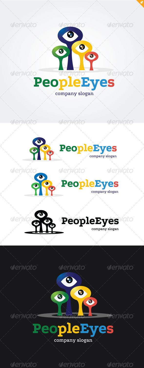 GraphicRiver People Eyes Logo 3718140 GraphicRiver People Eyes Logo 3718140
