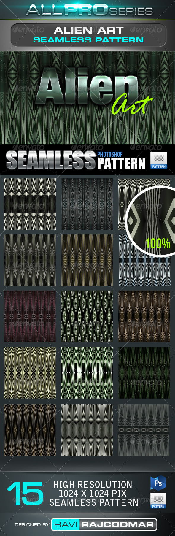 GraphicRiver Alien Art Seamless-Tileable Photoshop Patern 4027256 GraphicRiver Alien Art Seamless-Tileable Photoshop Patern 4027256