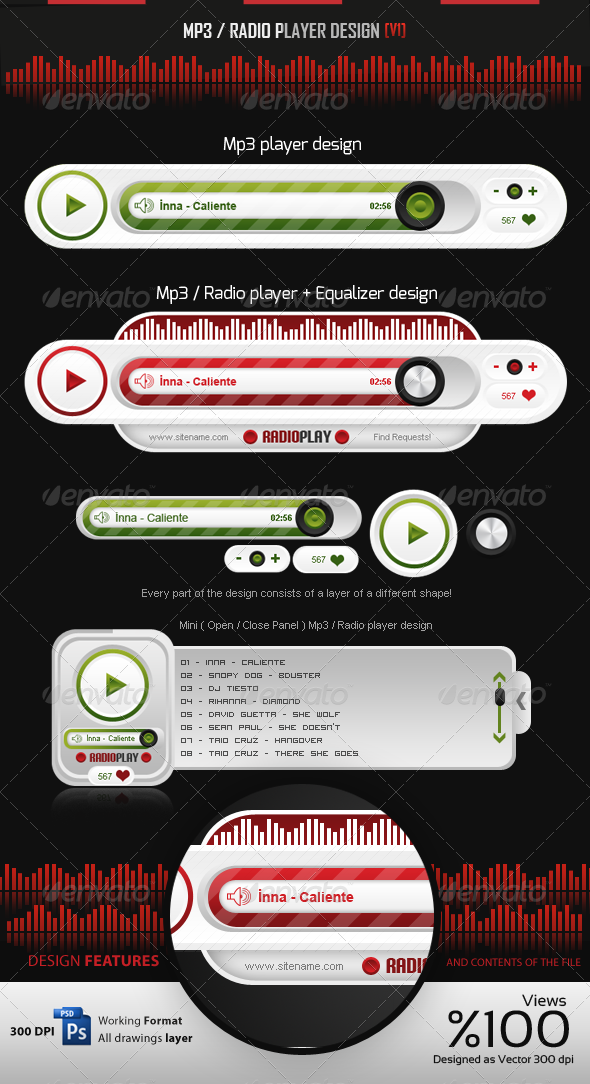 GraphicRiver MP3 Radio Player Design v1 4032027 GraphicRiver MP3 Radio Player Design v1 4032027