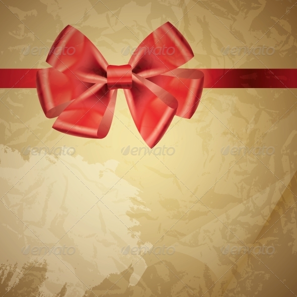 GraphicRiver background with bow on realistic paper vector illu 4035235 GraphicRiver background with bow on realistic paper vector illu 4035235